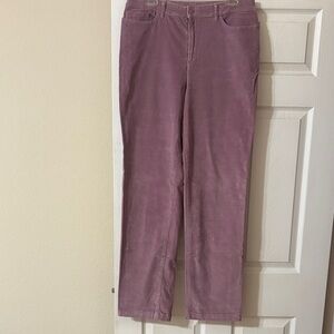 Croft & Barrow Women's Mauve Straight Leg corduroy Pants